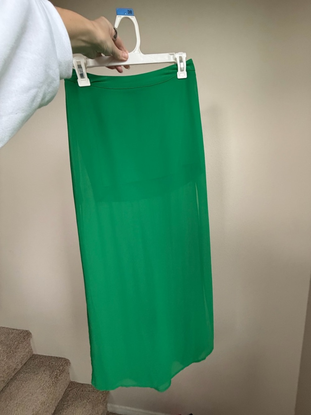 Forever 21 Emerald Green Maxi Skirt